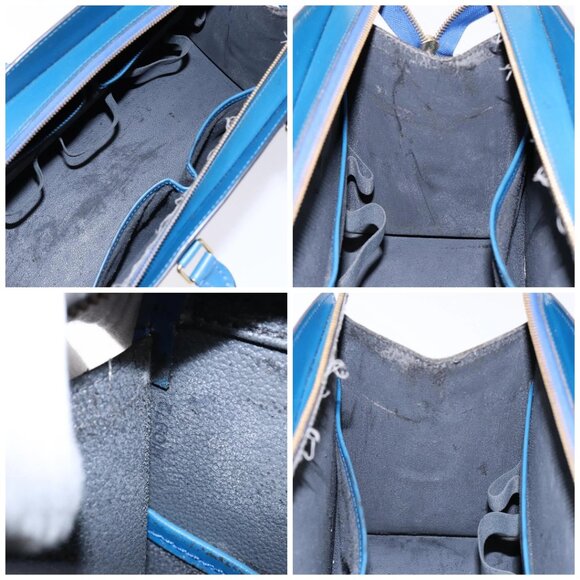 LOUIS VUITTON Epi Riviera Hand Bag Blue M48185 LV Auth 141384 - Picture 15 of 16